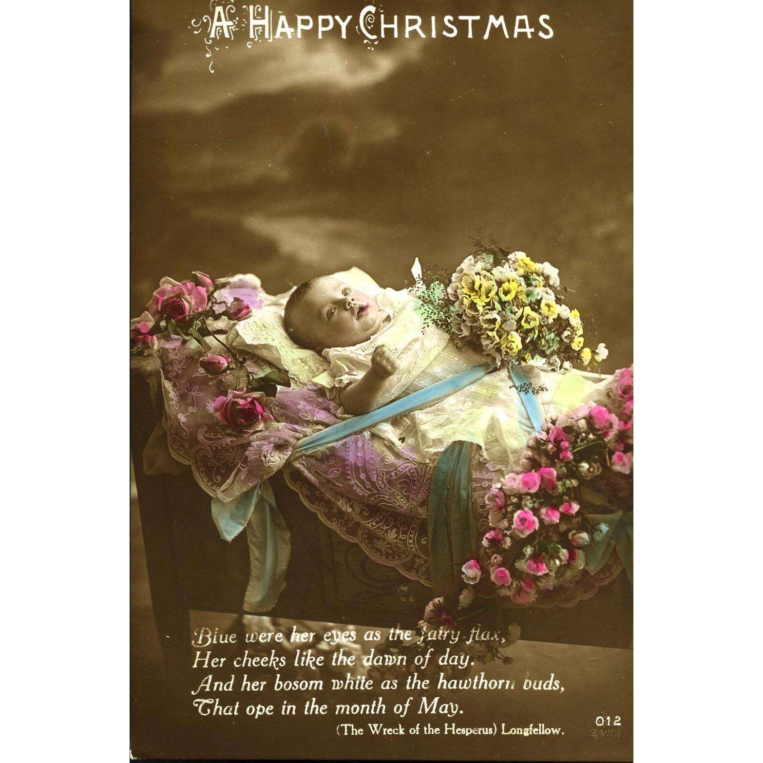 Milton 'Hand-Coloured Bromide' Postcard 'A Happy Christmas'