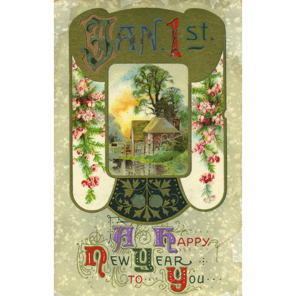 Wildt & Kray Postcard 'Jan. 1st. A happy New Year to You'