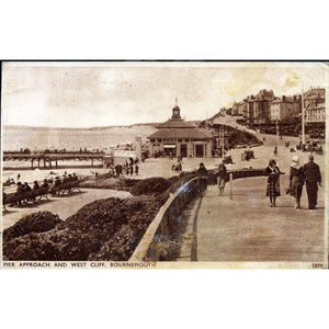 Solograph Series Postcard 'Pier Approach and West Cliff, Bournemouth'