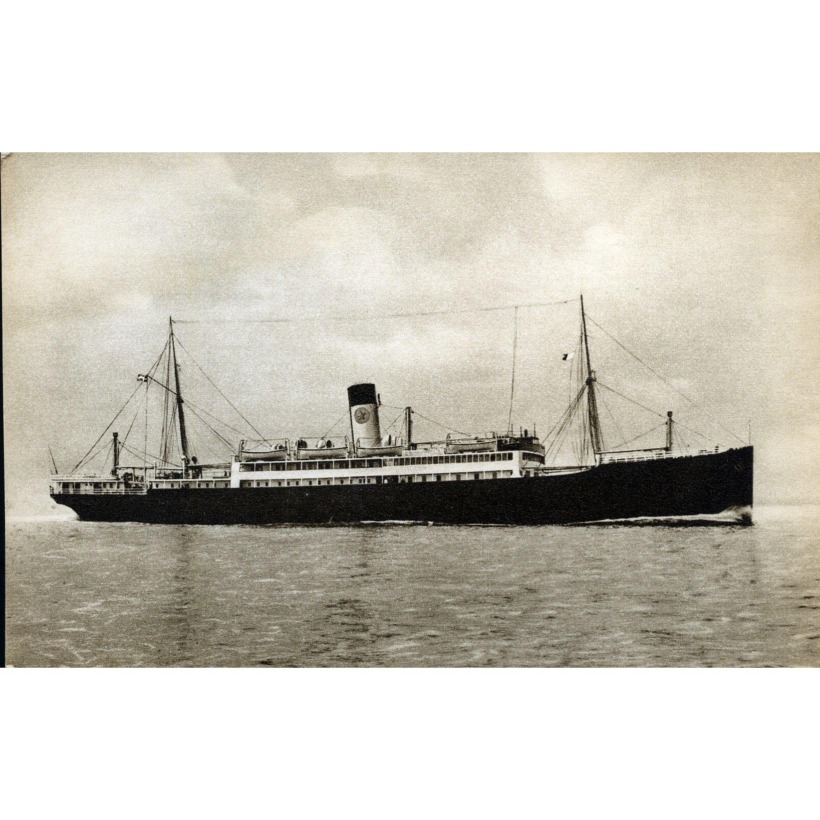 Ship Postcard Swedish Lloyd Gothenburg S/s "Suecia"/"Britannia"'