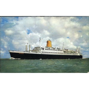 Cruise Ship Postcard 'T.S. "Bremen", Flagship of North German Lloyd'