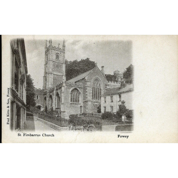 Postcard 'St. Fimbarrus Church, Fowey'