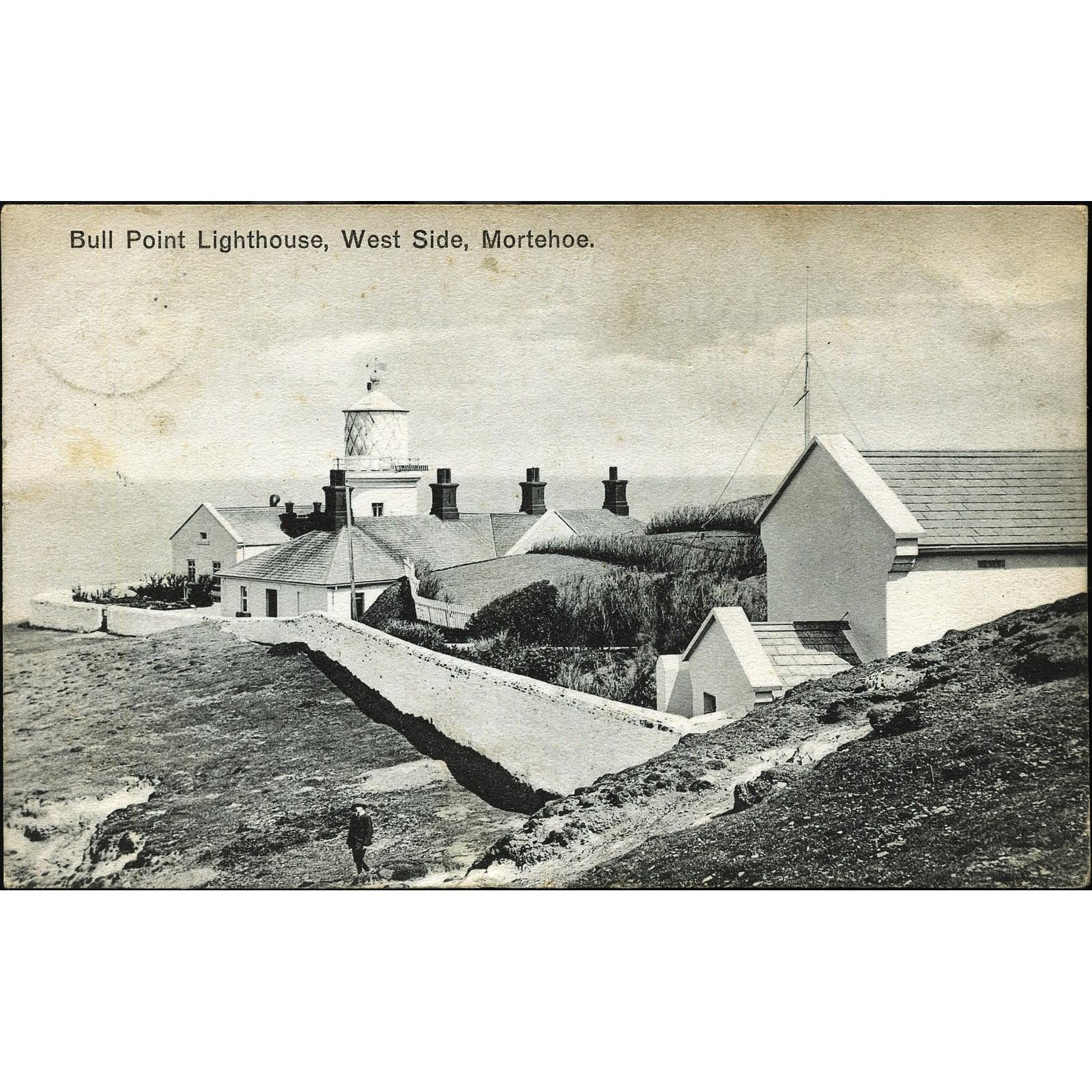 Postcard 'Bull Point Lighthouse, West Side, Mortehoe'