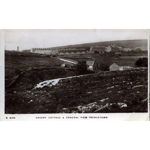 Kingsway Real Photo Series Postcard 'Oakery Cottage & General View, Princetown'