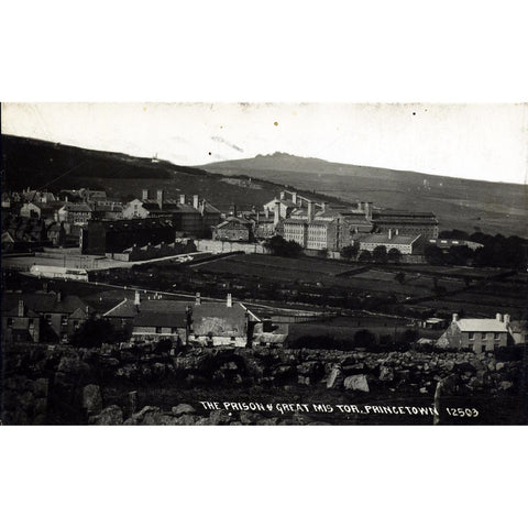 Chapman & Son Real Photograph Postcard 'The Prison & Great Mis Tor, Princetown'