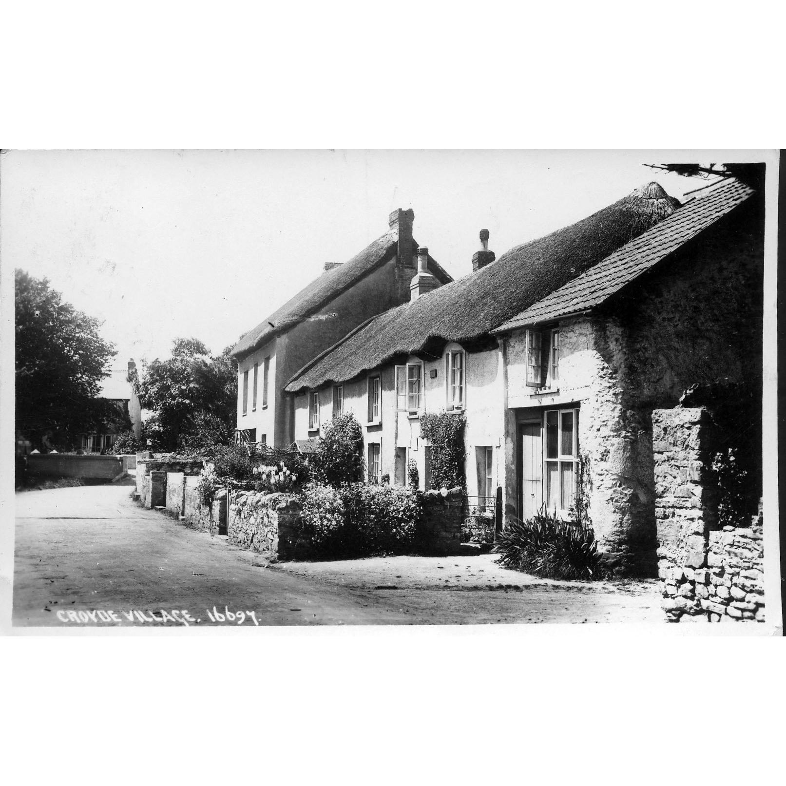 Real Photograph Postcad 'Croyde Village'