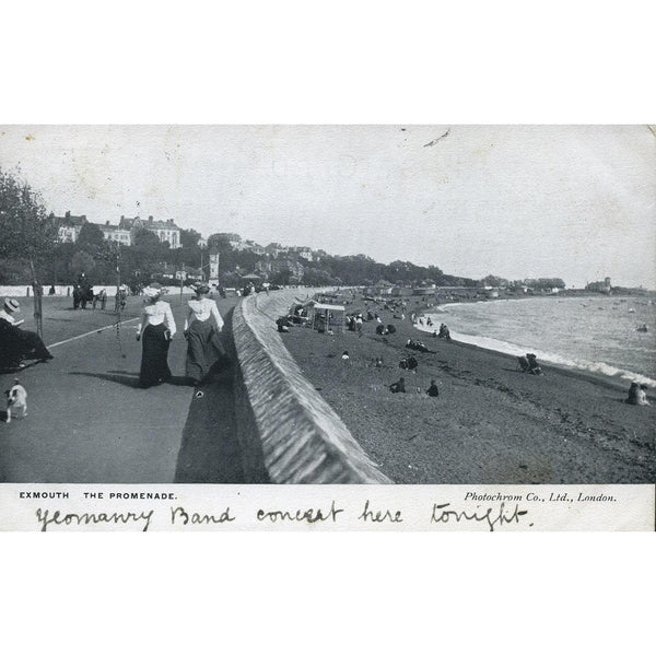 Photochrom Co. Ltd. Postcard 'Exmouth The Promenade'