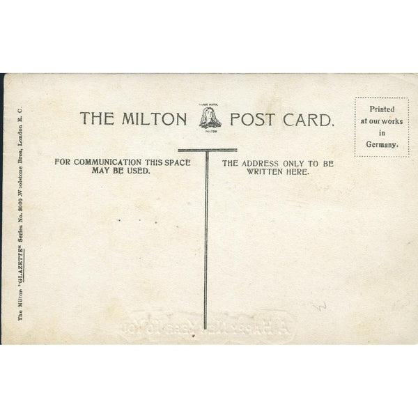 Milton 'Glazette' Christmas Greetings Postcard 'Robin Hood's Bay, Bridge Head, Whitby'