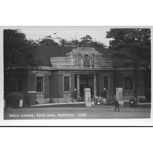 Real Photograph Postcard 'Public Library, Firth Park, Sheffield'