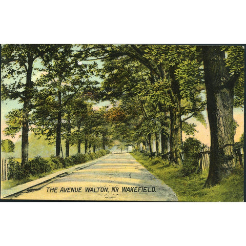 Postcard 'The Avenue  Walton, nr. Wakefield'