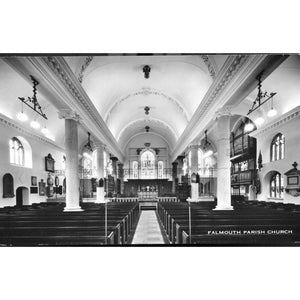 Real Photograph Postcard 'Falmouth Parish Church'