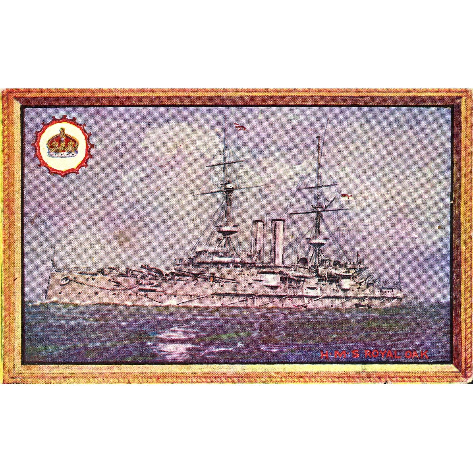 Wrench Postcards Ltd. Postcard 'H. M. S. Royal Oak'