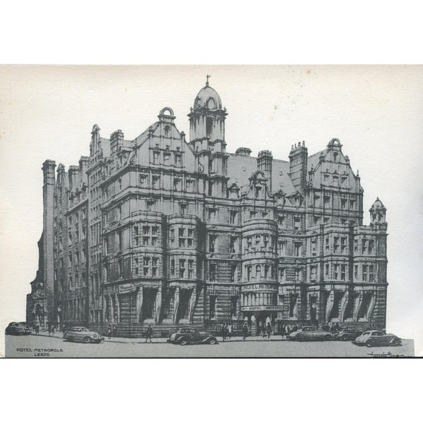 Postcard 'Hotel Metropole, Leeds'