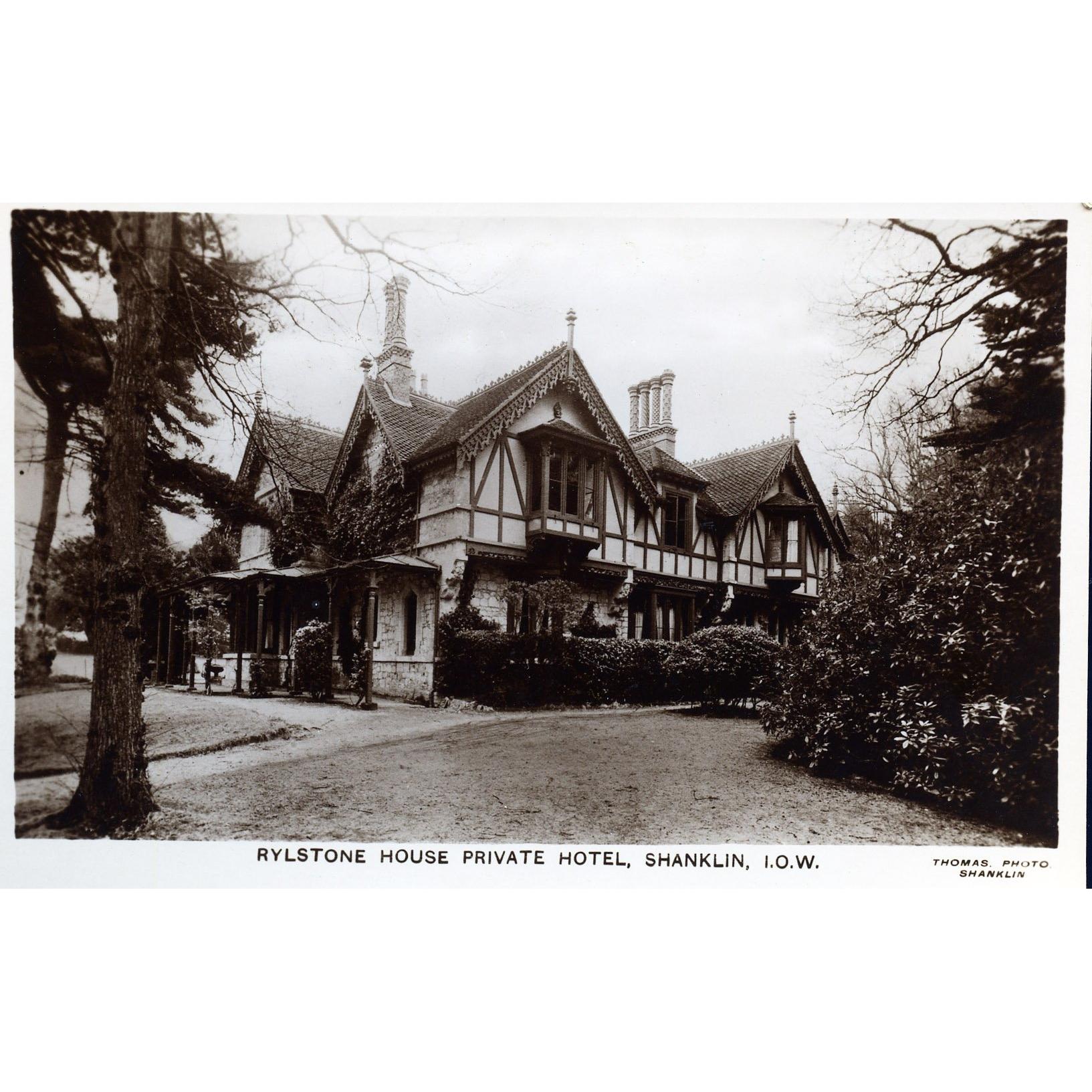 Real Photograph Postcard 'Rylstone House Private Hotel, Shanklin, I.O.W.'