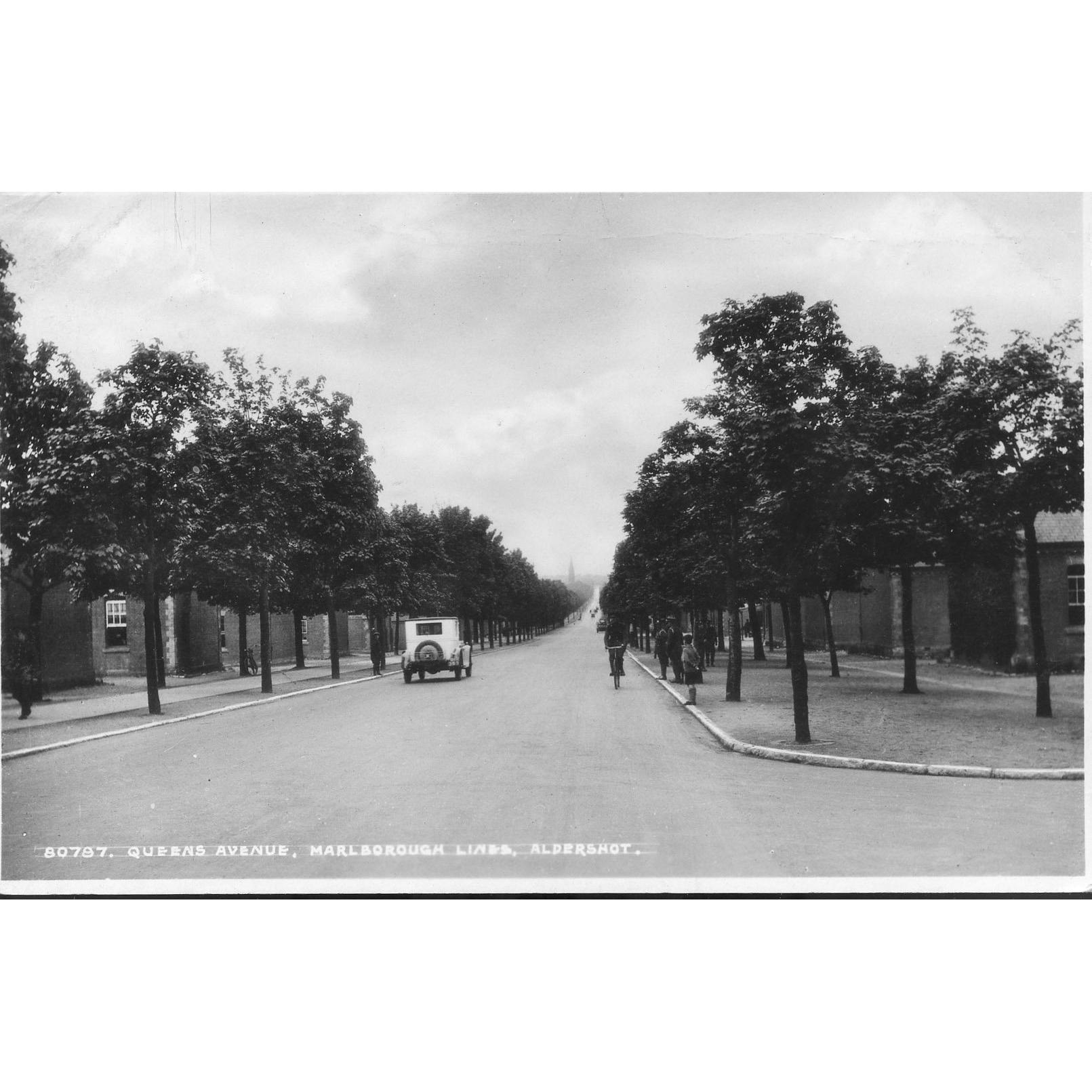 Frith's Real Photo Series Postcard 'Queens Avenue, Marlborough Lines, Aldershot'