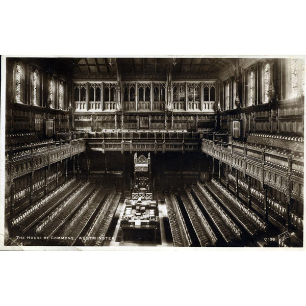 Walter Scott Real Photograph Postcard 'The House of Commons, Westminster'