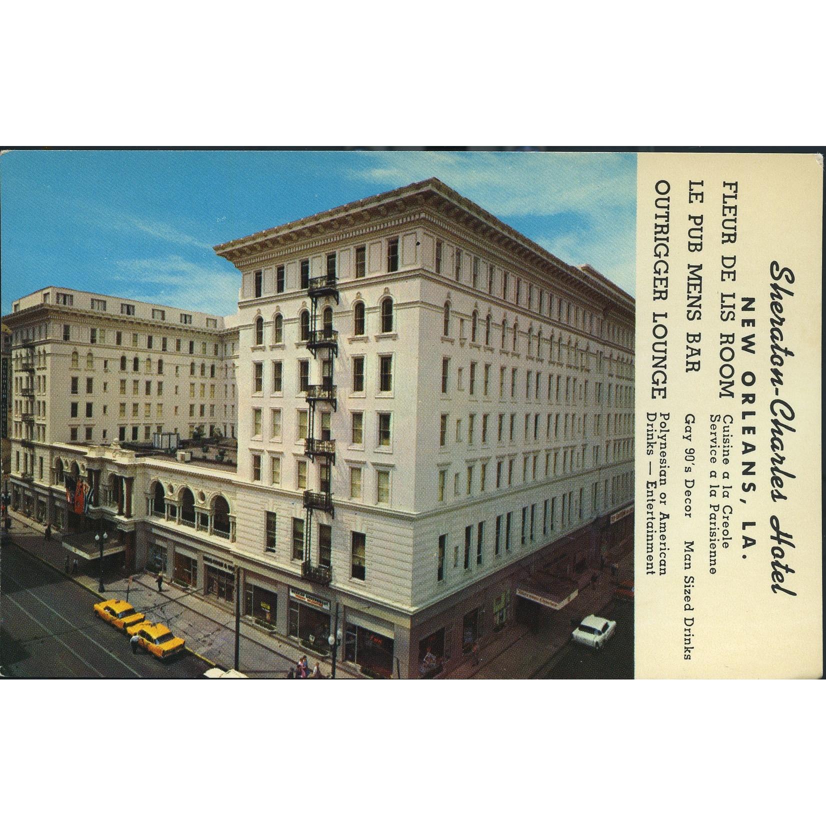 Advertising Postcard 'Sheraton-Charles Hotel, New Orleans'