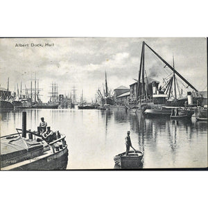 Valentine's Series Postcard 'Albert Dock, Hull'