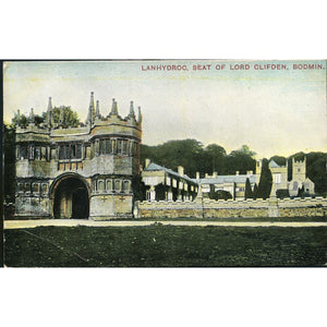 E. S. London Postcard 'Lanhydroc, Seat of Lord Clifden, Bodmin'