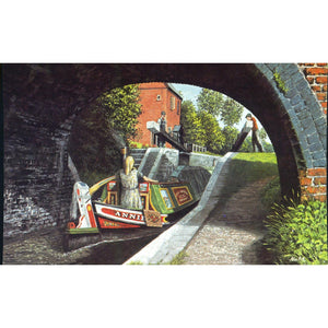 Salmon 'Watercolour' Postcard 'Summer Time: Cropredy Lock, Oxford Canal'