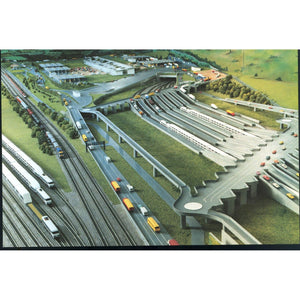 Euro Tunnel Postcard 'Model of Folkestone Terminal'