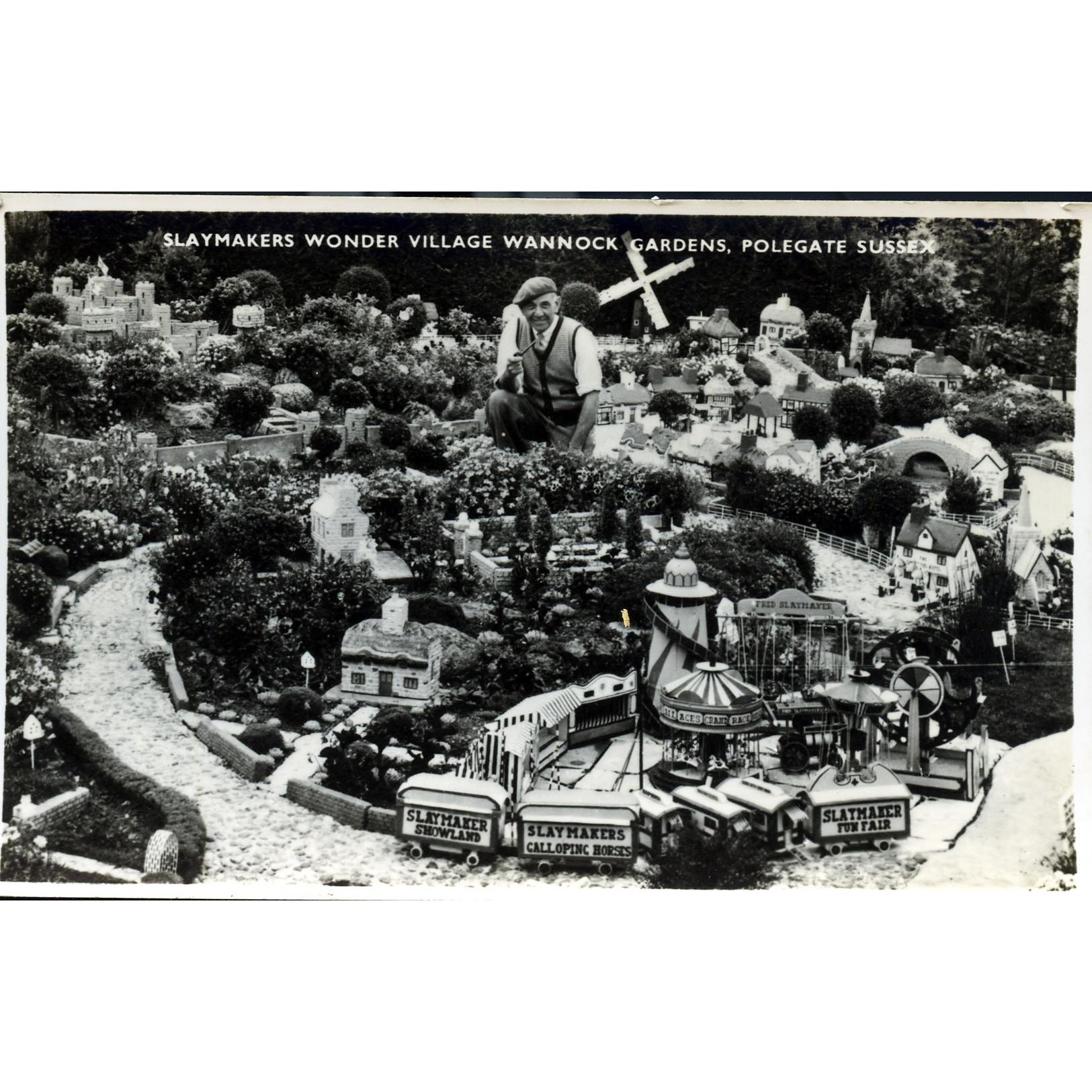 Real Photograph Postcard 'Slaymakers Wonder Village, Wannock Gardens, Polegate, Sussex'