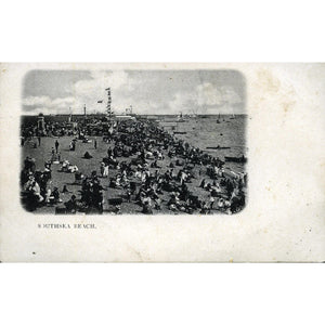 Early Vignette Postcard 'Southsea Beach'