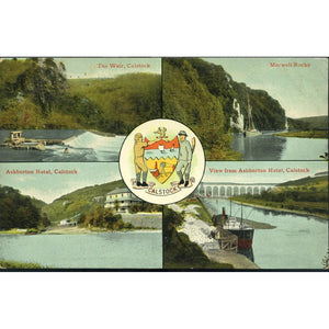 Valentine's Series Multi View Postcard 'Calstock'