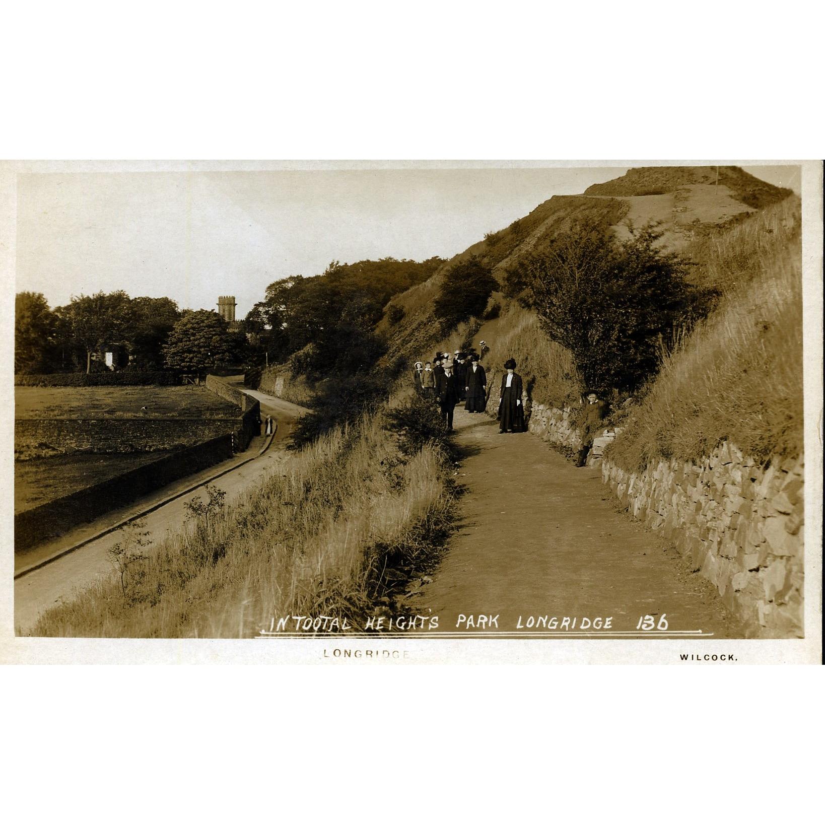 Real Photograph Postcard 'In Tootal Heights Park, Longridge'