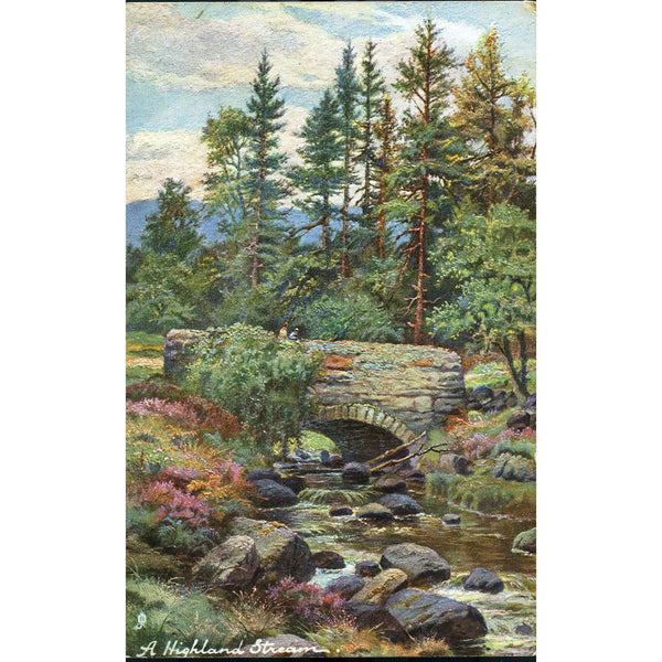 Tuck's 'Oilette' Postcard 'A highland stream'