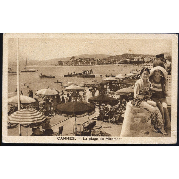 Postcard 'Cannes.- La plage du Miramar'