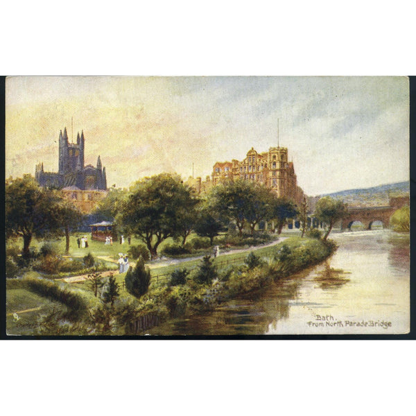 Tuck's 'Oilette' Postcard 'Bath from North Parade Bridge'