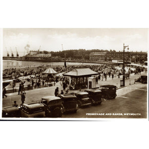 D. Constance Ltd. Real Photograph Postcard 'Promenade and Sands, Weymouth'