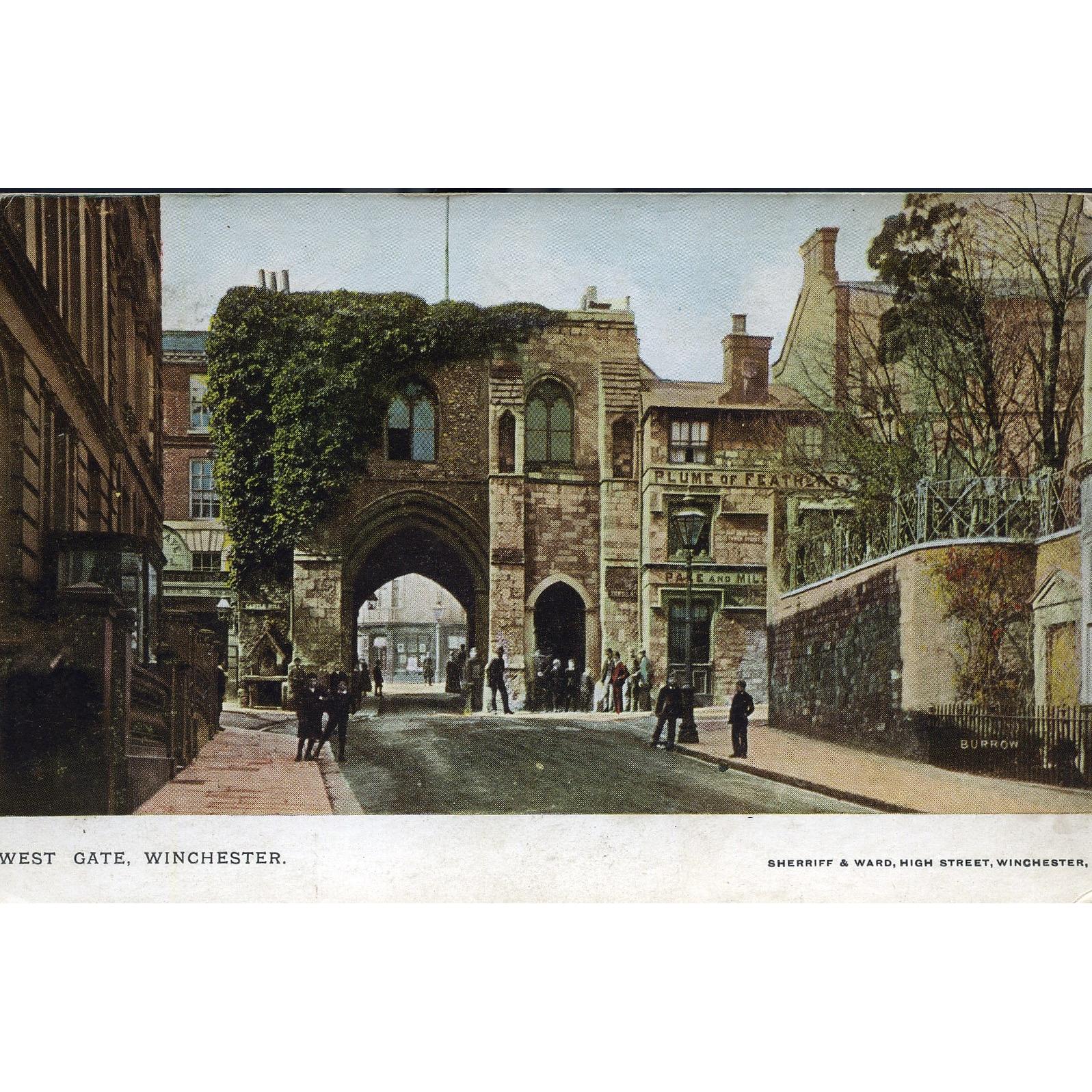 Sheriff & Ward, Winchester Postcard 'Westgate, Winchester'