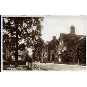 Real Photograph Postcard 'Pretty Corner, The Close, Salisbury'