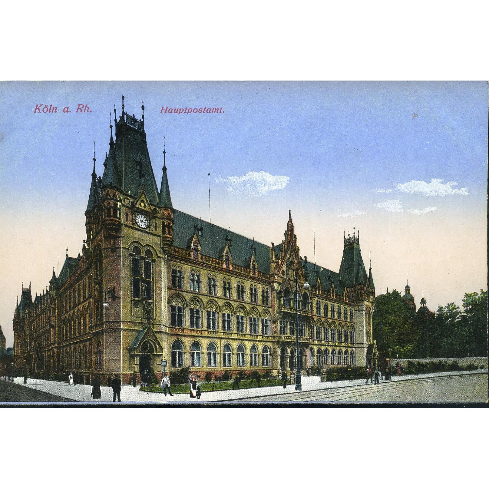 H. & St. L. Postcard 'Koln a. Rh. Hauptpostamt'