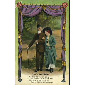 National Series Postcard 'Love's Old Story'