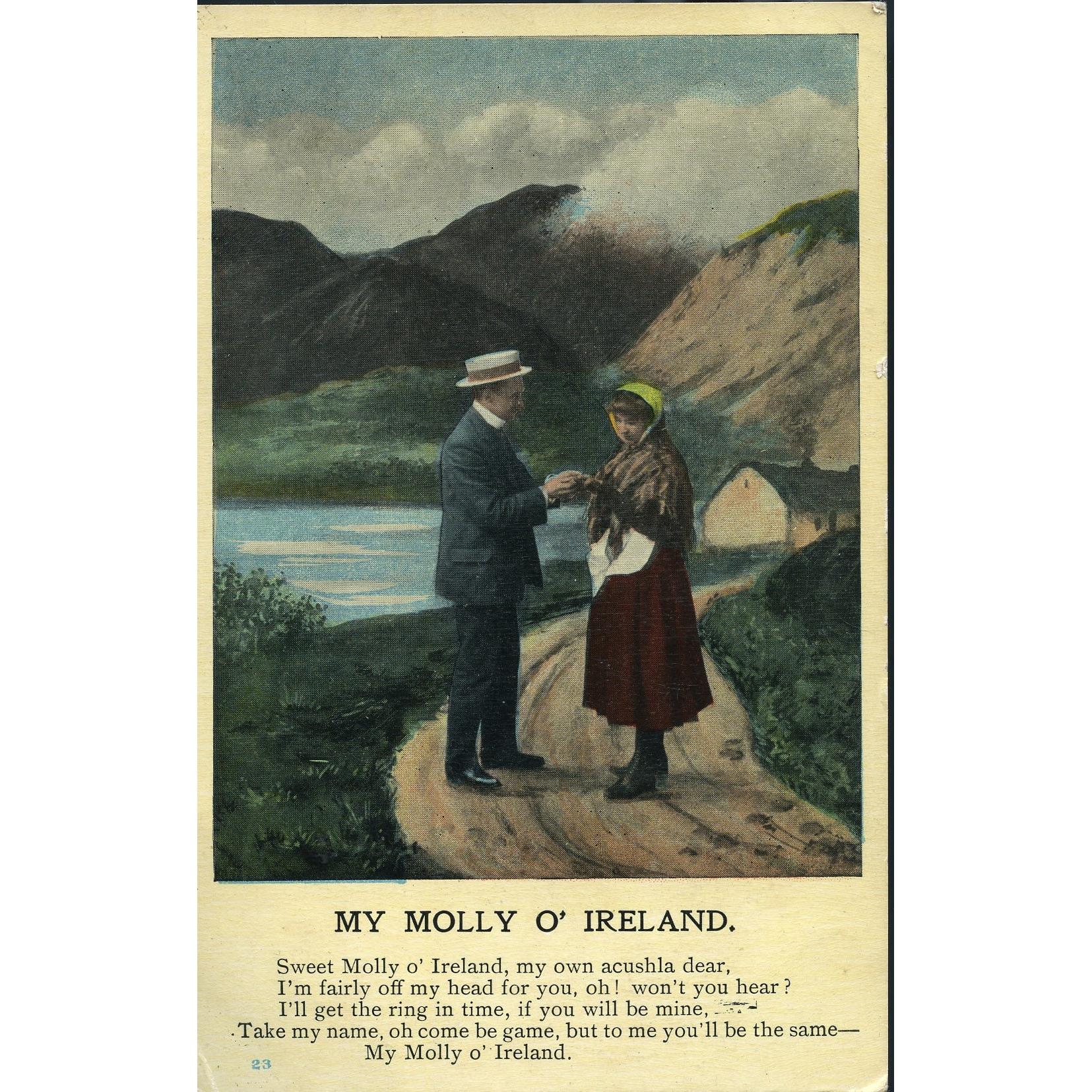 Postcard 'My Molly of Ireland'