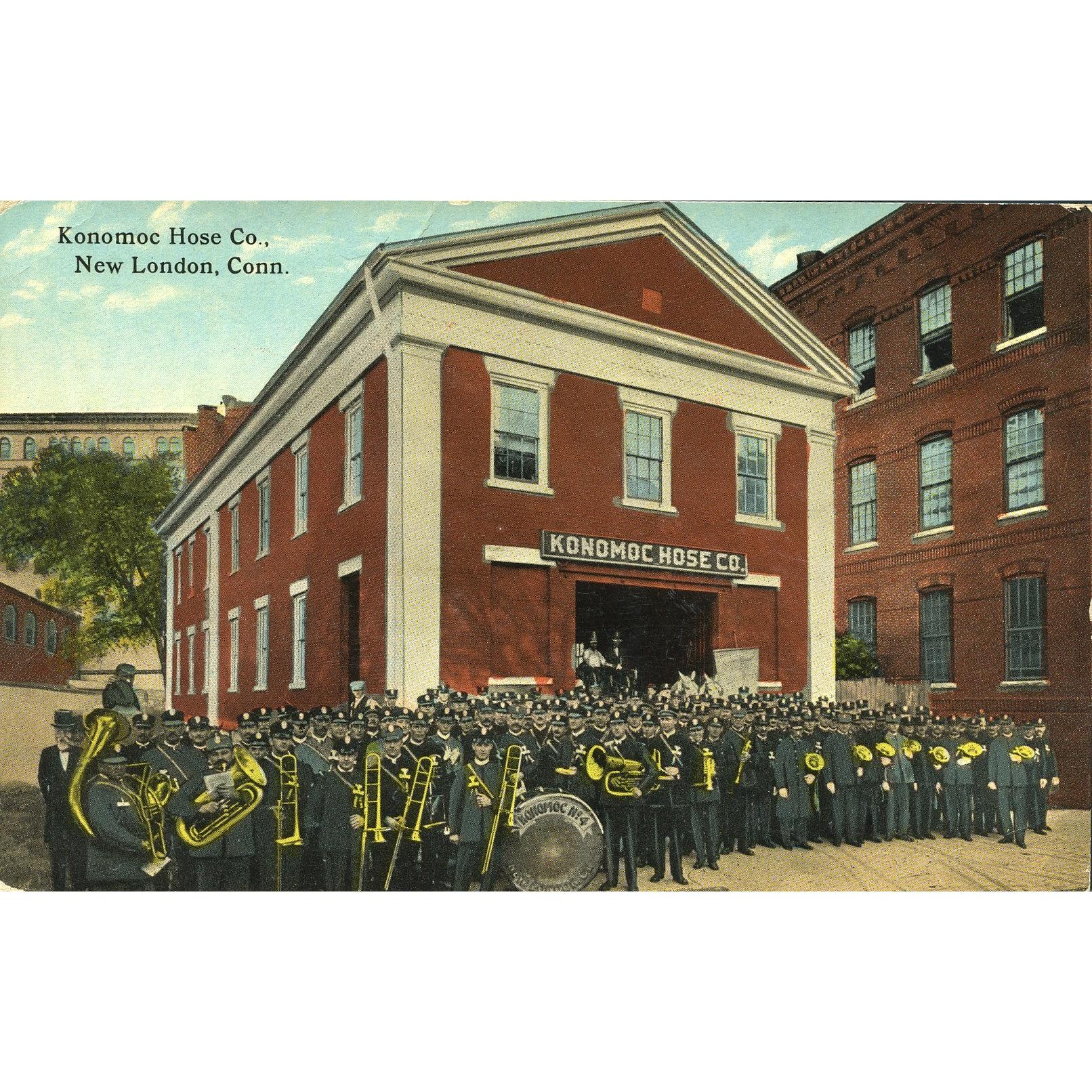 Postcard 'Konomoc Hose Co., New London, Conn.'