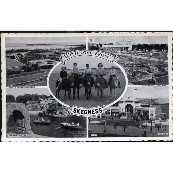 Multi View Postcard 'With Love from Skegness'