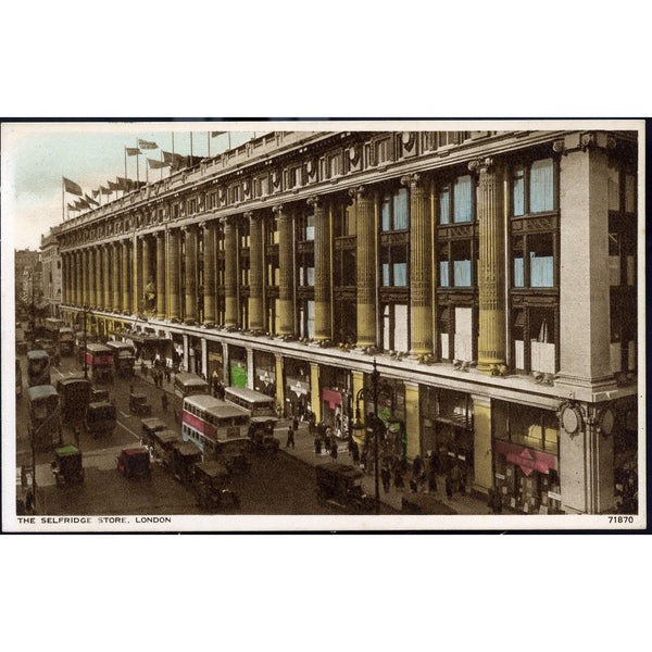 Photochrom Co. Ltd. Postcard 'The Selfridge Store, London'