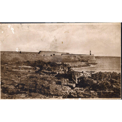 Postcard 'Pier and Lighthouse, Porthcawl'