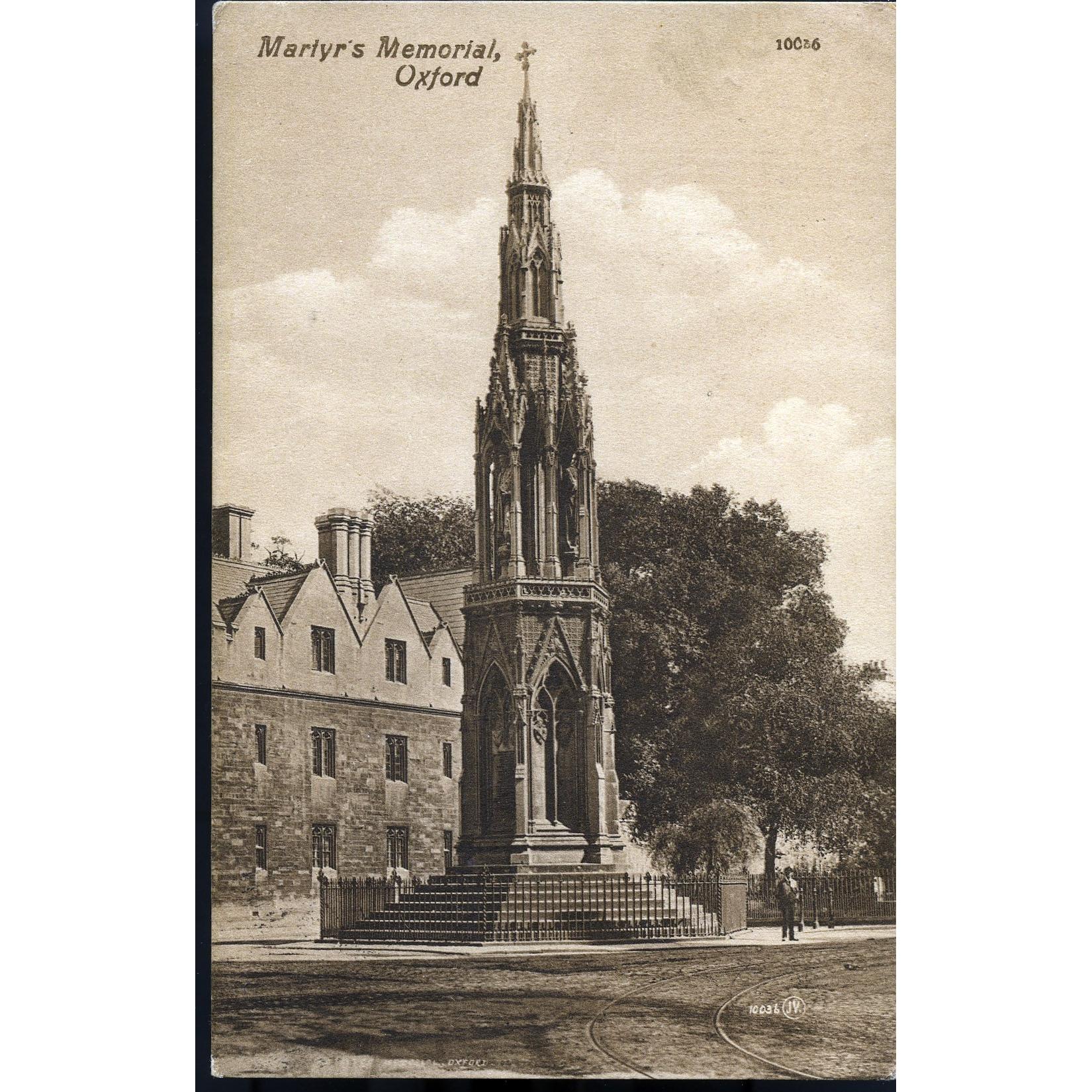 Valentine's Series Postcard 'Martyr's Memorial, Oxford'