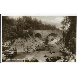 Valentine's Real Photograph Postcard 'Brig O Feugh, Banchory'