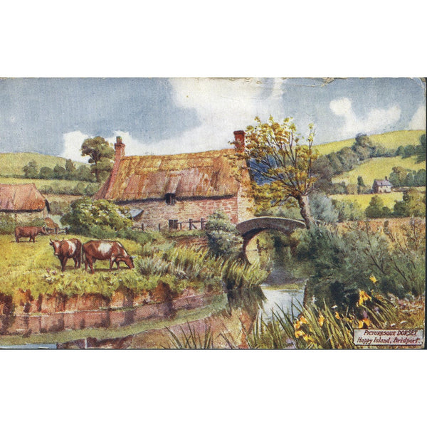 Tuck's 'Oilette' Postcard 'Picturesque Dorset, Happy Island, Bridgport'