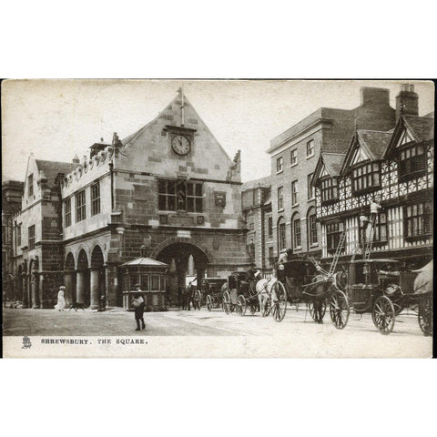 Tuck's Postcard 'Shrewsbury. The Square'