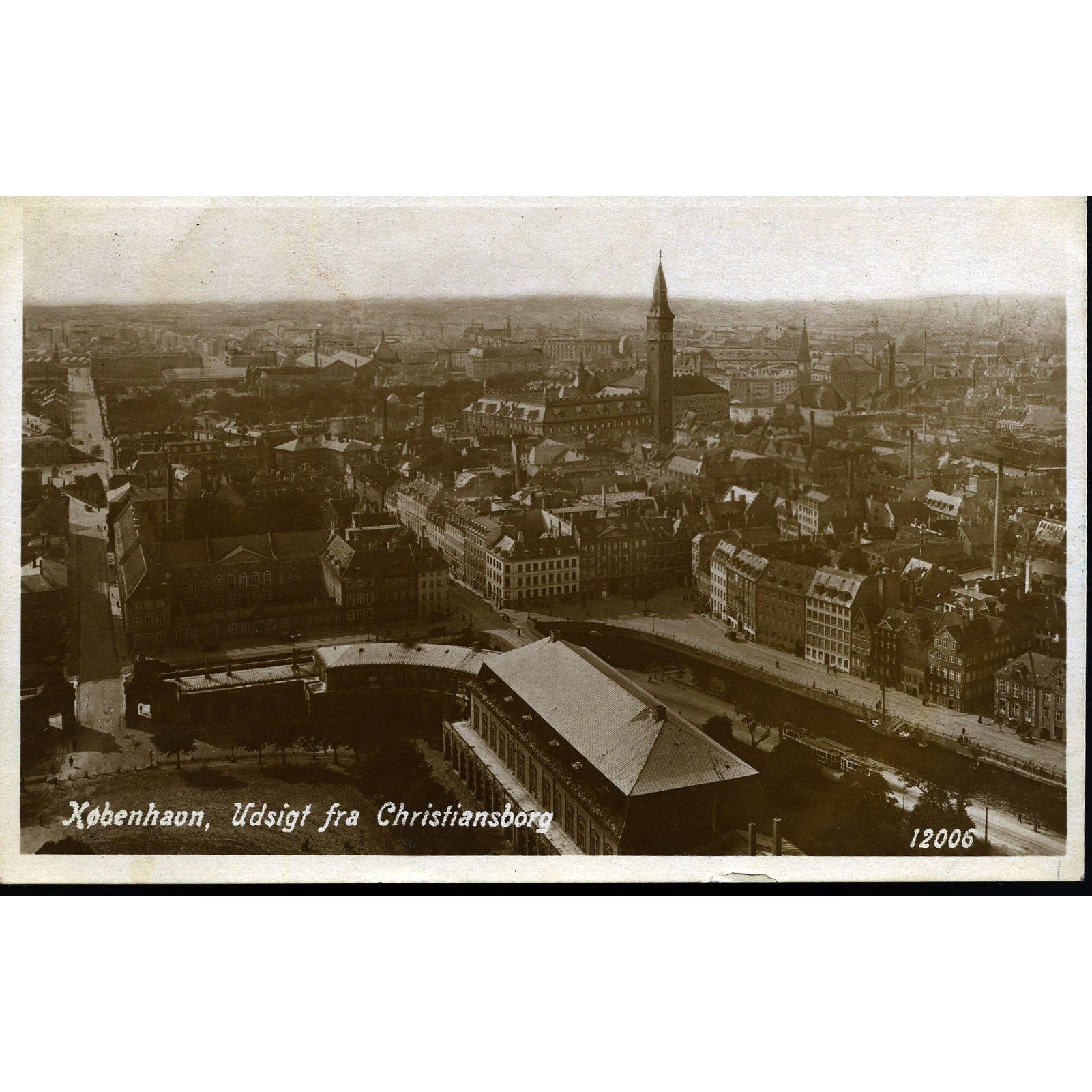 Photograph 'Kobenhavn, Udsigt fra Christiansborg'