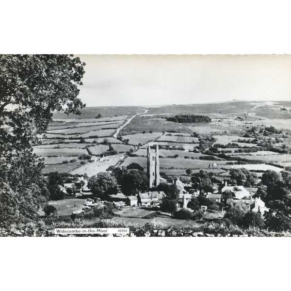 Real Photograph Postcard 'Widecombe-in-the-Moor'