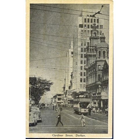 Postcard 'Gardiner Street, Durban'