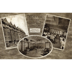 Advertising Postcard 'Bedford Hotel, Russell Square, London'